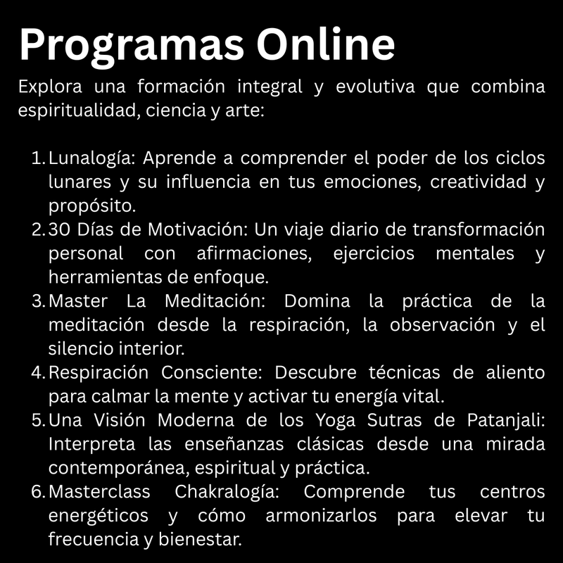 Instituto Tecnologico de Artes Espirituales (ITAE) - Clases Online - Zayra Mo