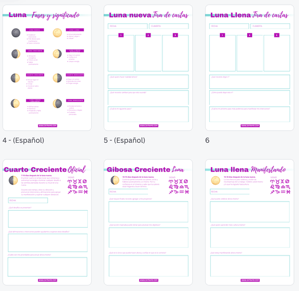 Soulful Luna Planificador Lunar - Zayra Mo